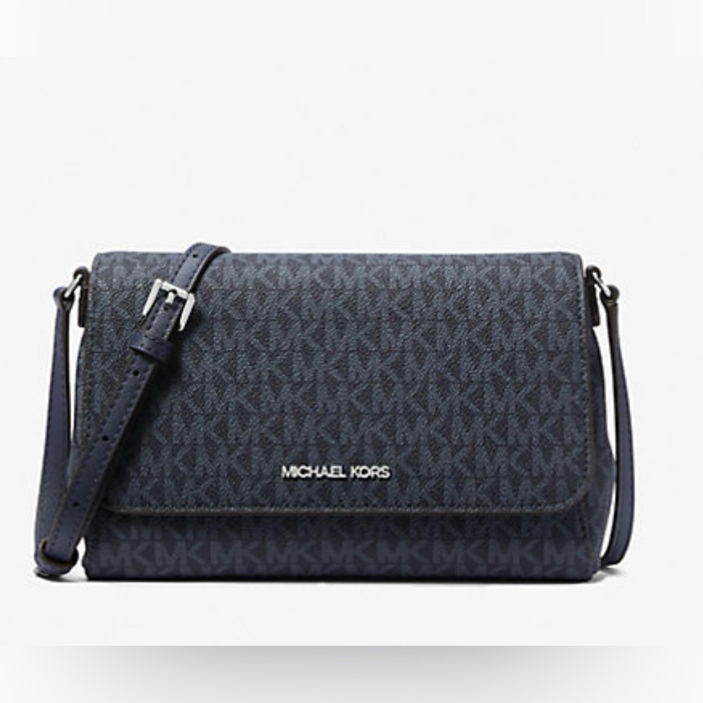 Michael Kors Medium Signature Logo Convertible Crossbody Bag